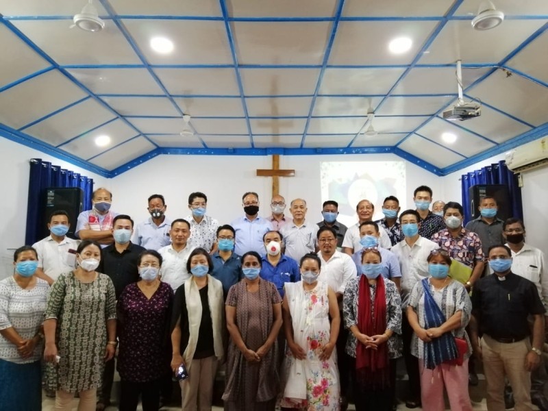 The newly elected office bearers with the Advisory and executive members of Christian Forum Dimapur during its general meeting cum special seminar for the pastors and church leaders were held at Bethesda AG Church, Dimapur on August 25. (Photo Courtesy: CFD)